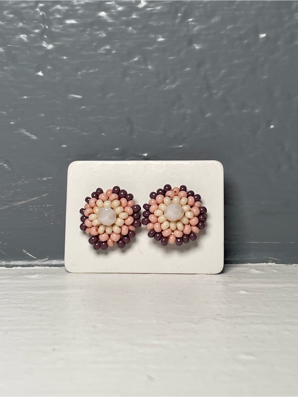 Huichol Beaded Stud Earrings